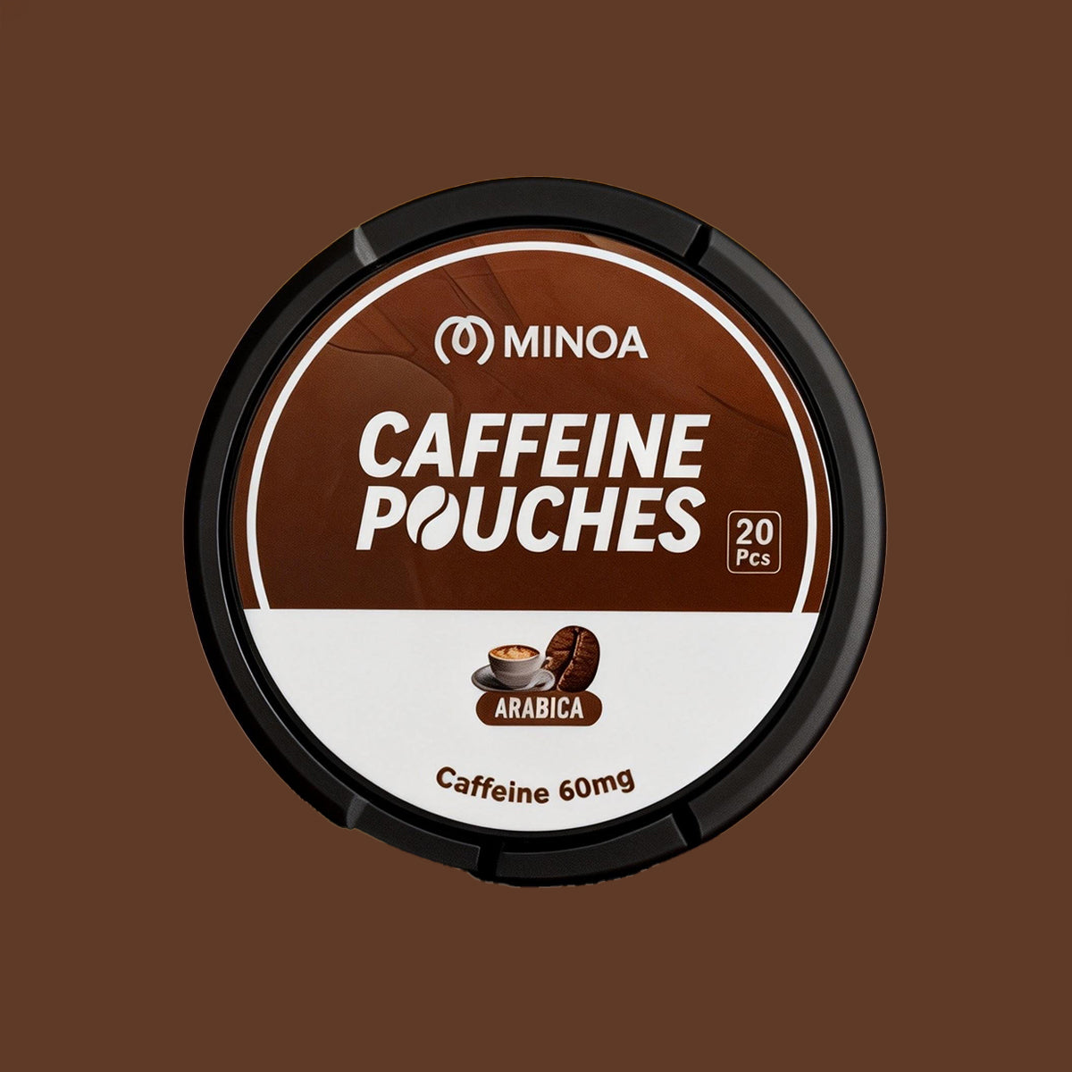 MINOA Caffeine Pouches - Premium Arabica Flavor | Clean Energy & Focus